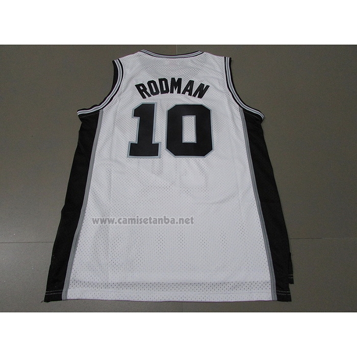 Camiseta San Antonio Spurs Dennis Rodman #10 Mitchell & Ness 1983-84 Blanco